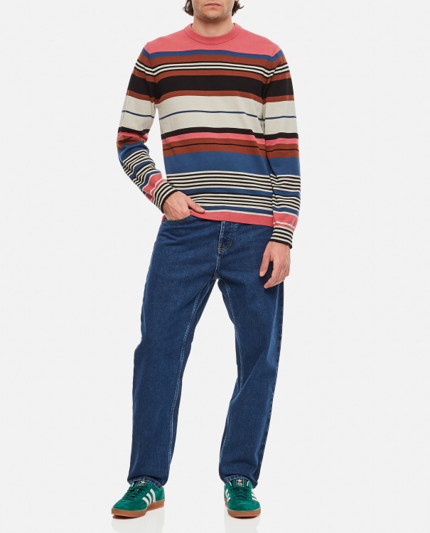 Shop Paul Smith Sweater Crewneck In Green