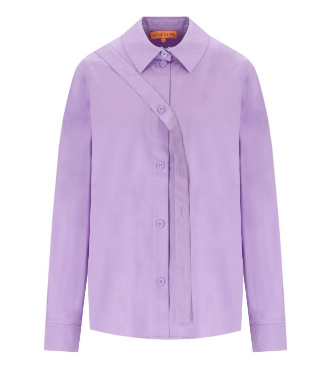 Shop Stine Goya Martina Lilac Shirt In Purple