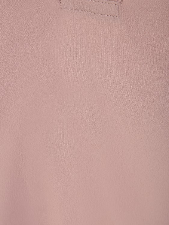 Shop Blanca Vita Silk Blend Nude Blouse In Pink