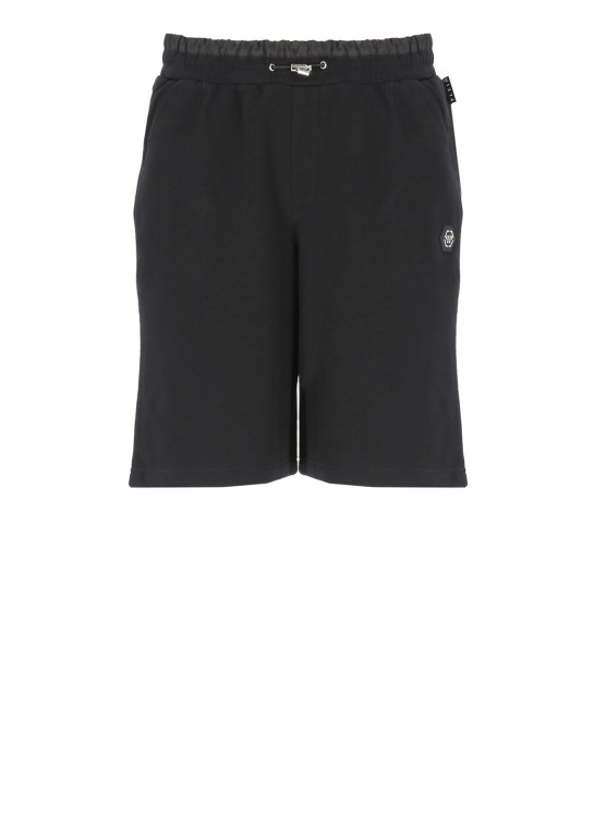 Shop Philipp Plein Black Bermuda Shorts
