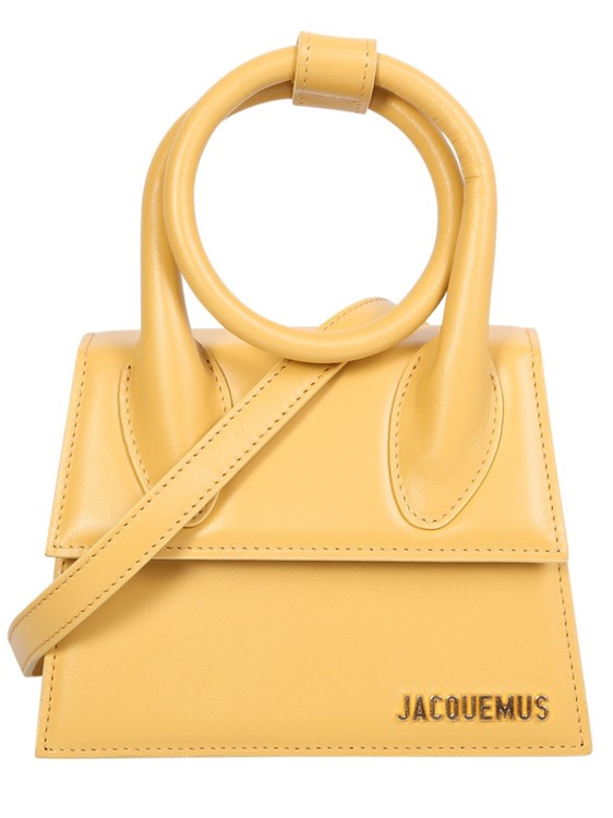 Jacquemus Yellow Logo Plaque Bag