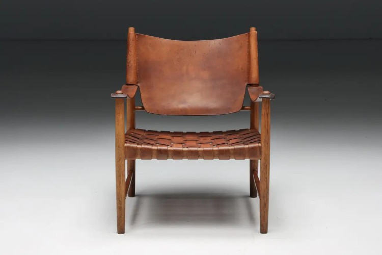 Shop Unknown Cognac Leather Mid-century Modern Easy Chair, Sweden, 1960s In Not Applicable