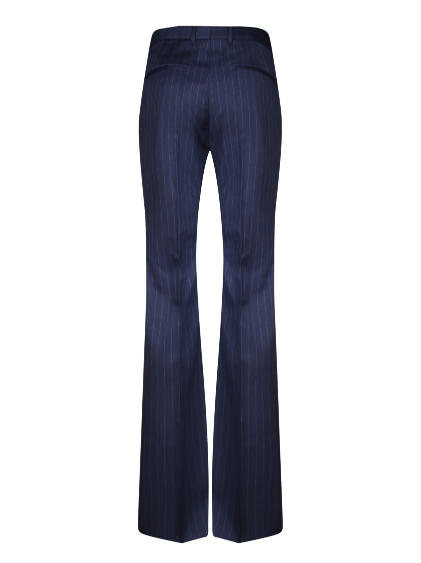 Givenchy Wide-leg Trousers With Striped Pattern In Blue