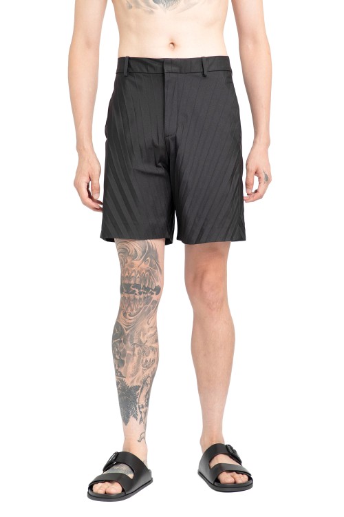 Valentino Pleated Tailored Shorts In Black
