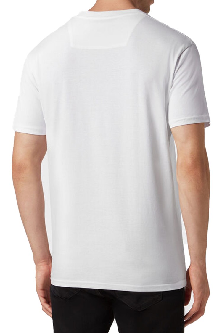 Shop Philipp Plein White Cotton T-shirt With Modern Design And Distinctive Logo Print