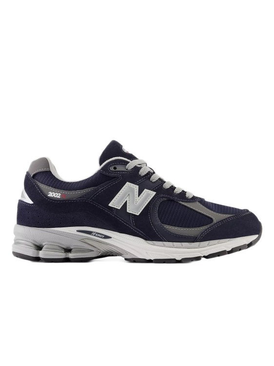 NEW BALANCE BLUE SUEDE AND TECHNICAL FABRIC SNEAKERS