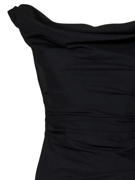 Shop Armarium Off-the-shoulder Minidress In Black
