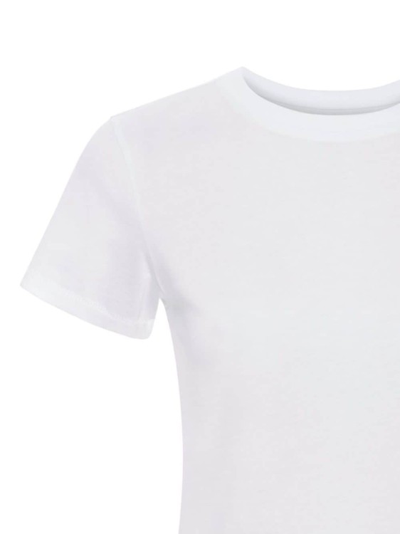 Shop Frame Crew Neck Short Sleeves T-shirt In White