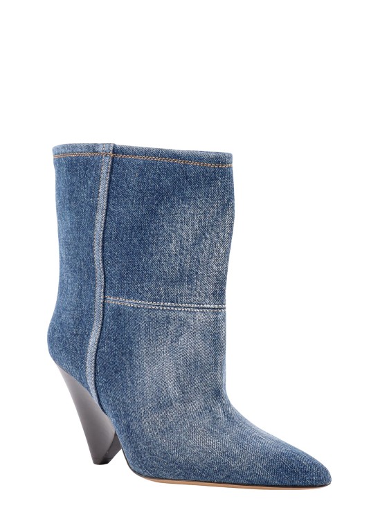 Shop Isabel Marant Denim Ankle Boots In Blue
