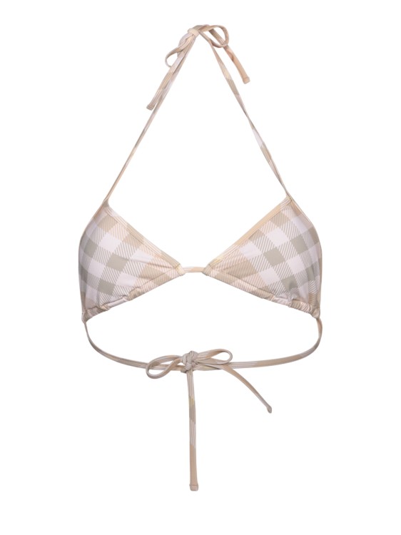 Shop Burberry Triangle Swimsuit In White