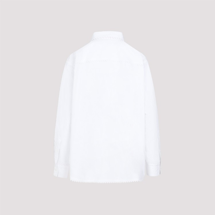 Shop Bottega Veneta White Cotton Shirt