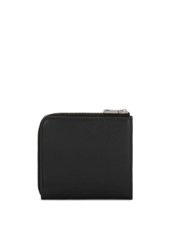Shop Dolce & Gabbana Logo-debossed Zip-around Wallet In Black