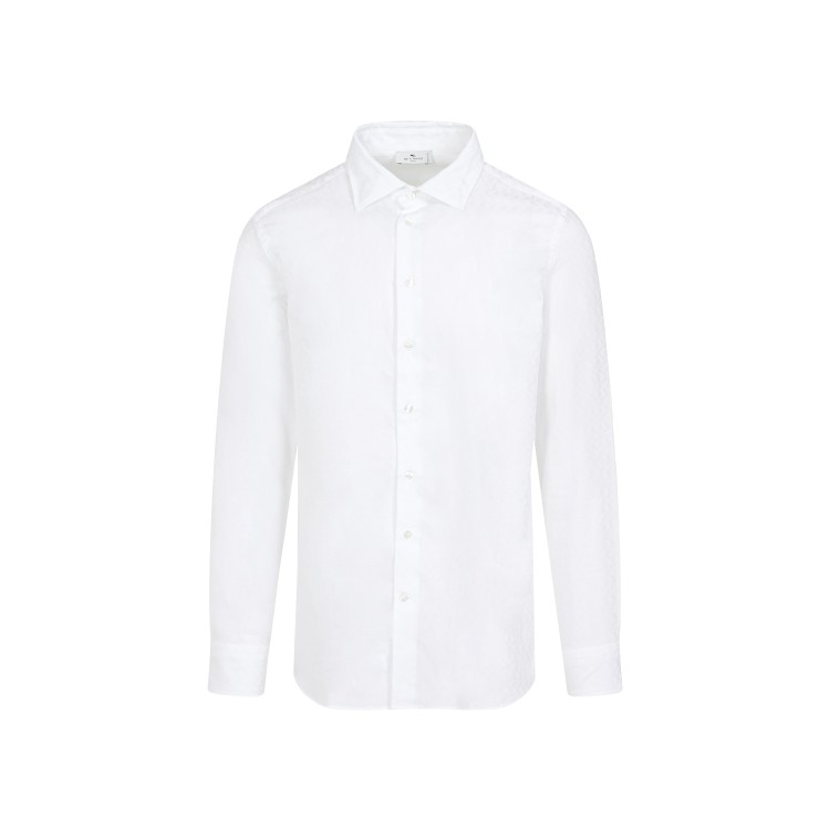 Shop Etro Roma White Cotton Shirt