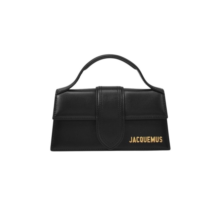 Jacquemus Le Bambino Small Leather Shoulder Bag In Black