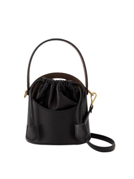 Shop Etro Secchiello Crossbody Bag - Leather - Black