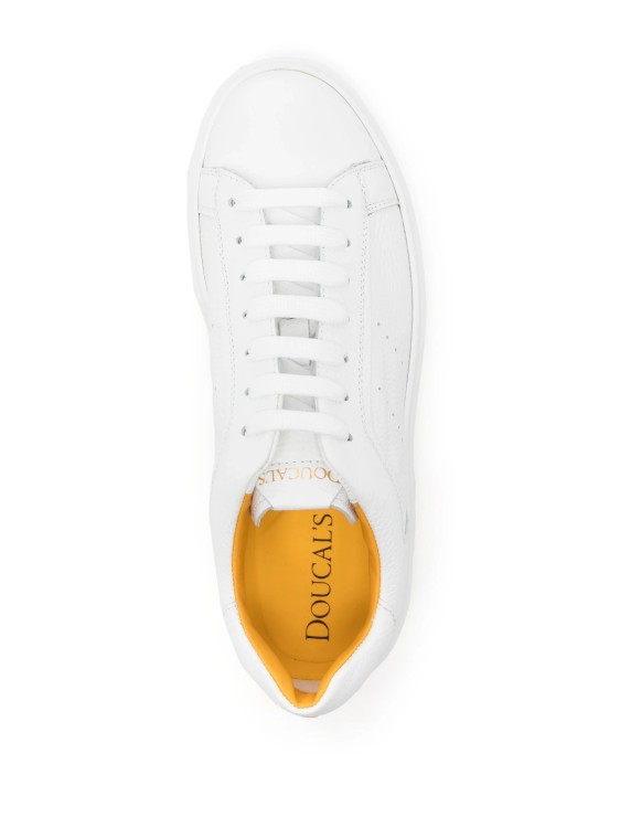 Shop Doucal's White Sneakers