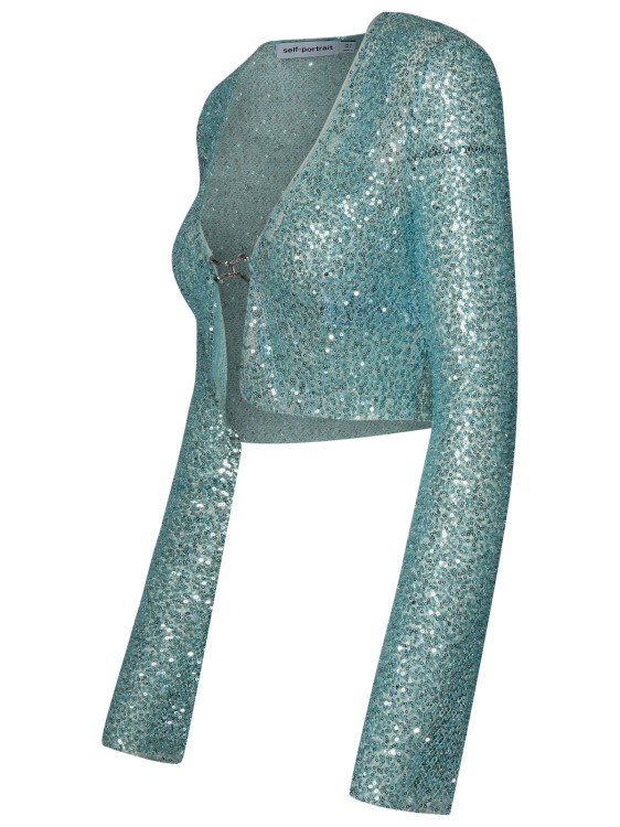 Shop Marc Jacobs (the) Aquamarine Polyamide Cardigan In Blue