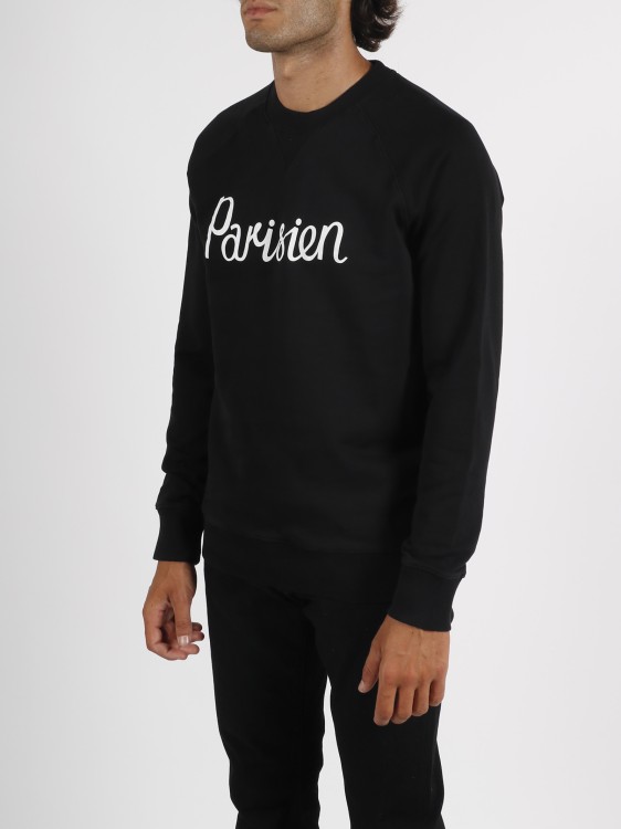Shop Maison Kitsuné Parisien Classic Sweatshirt In Black