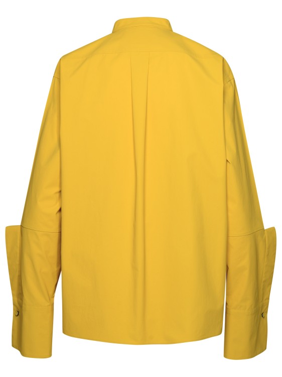 Shop Jil Sander Yellow Over Shirt In Gold