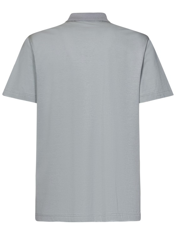 Shop Brioni Pearl Gray Polo Shirt In Grey