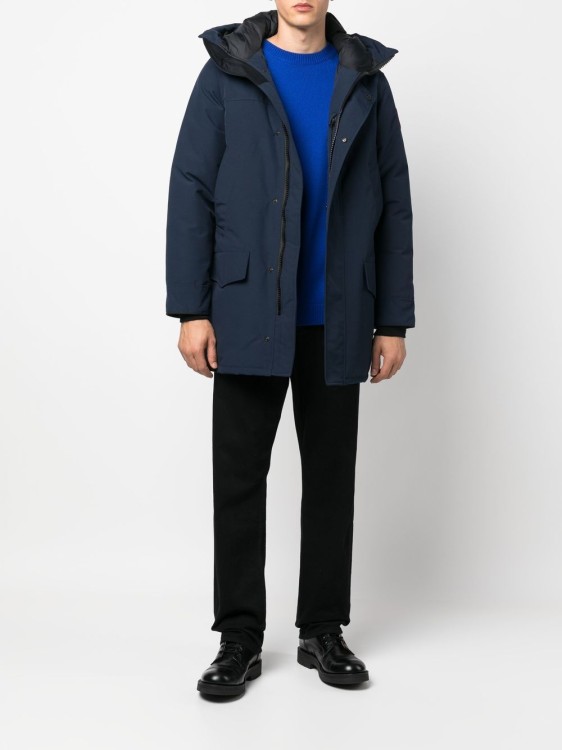 Shop Canada Goose Hooded Padded Coat In Black