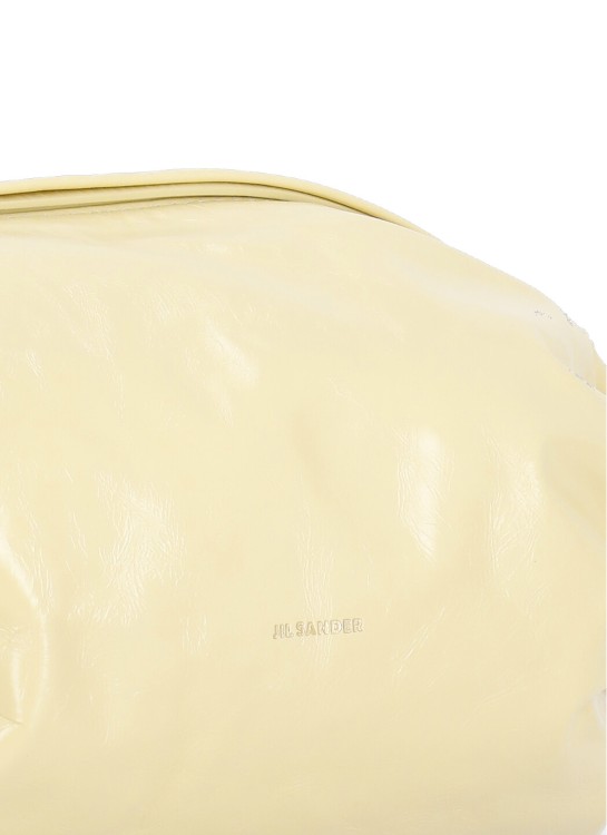 Shop Jil Sander Cushion Shoulder Bag In Yellow