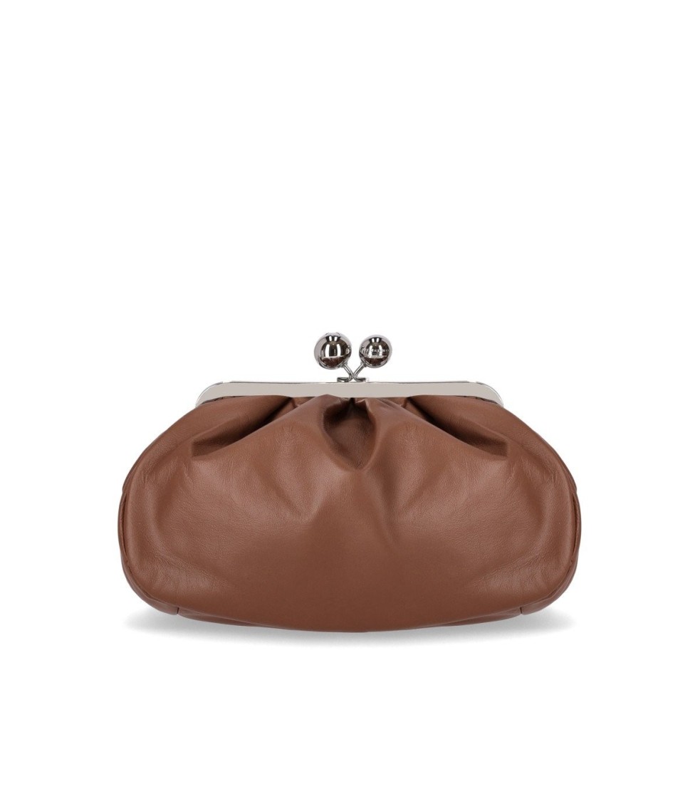 Max Mara Pasticcino Cubico Medium Light Brown Clutch Bag In Brown