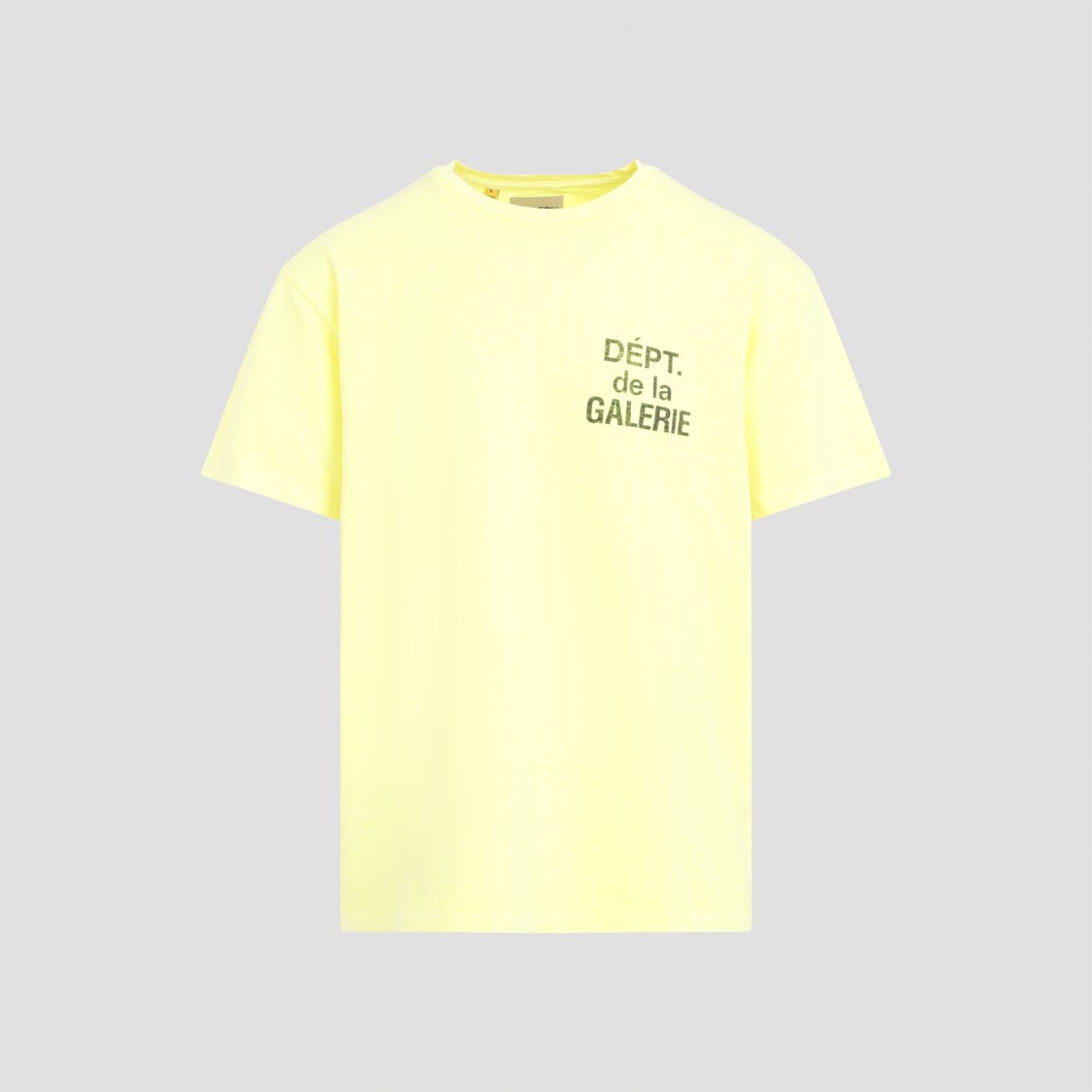 Shop Gallery Dept. Flo Yellow Cotton French Tee