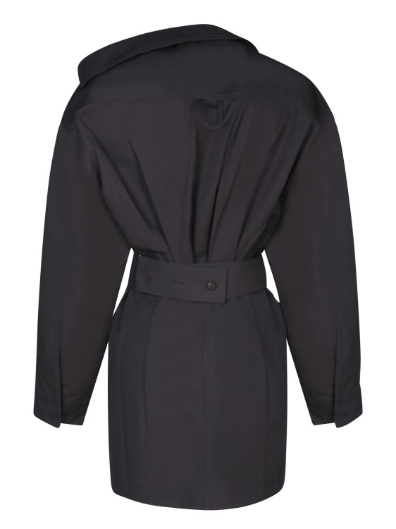 Shop Jacquemus Cotton Mini Dress In Black