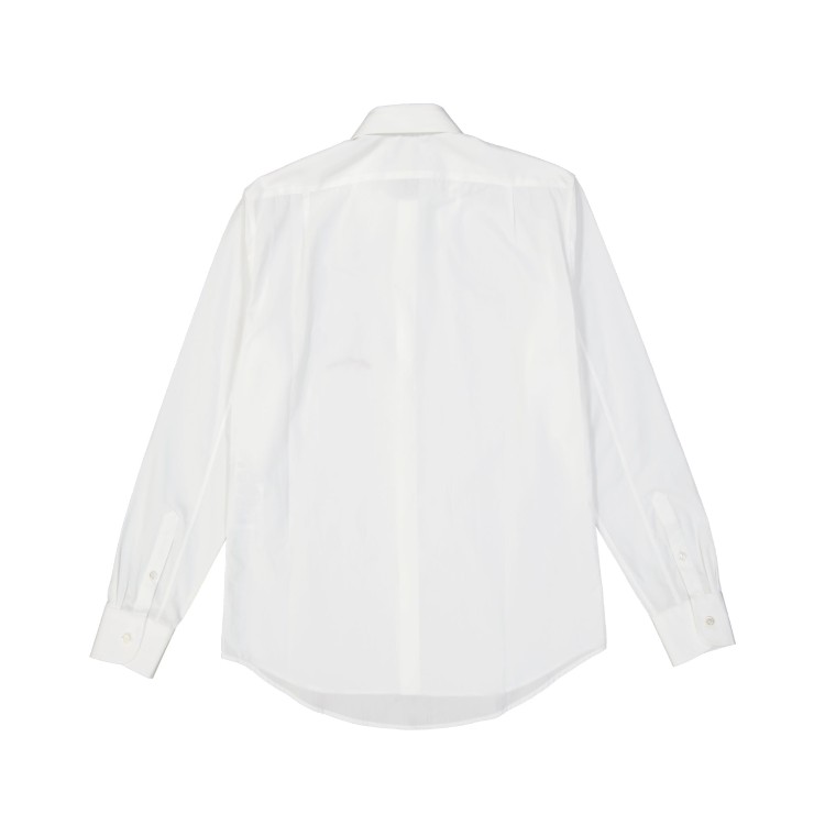 Shop Alexander Mcqueen Flower Detail Cotton Shirt In White