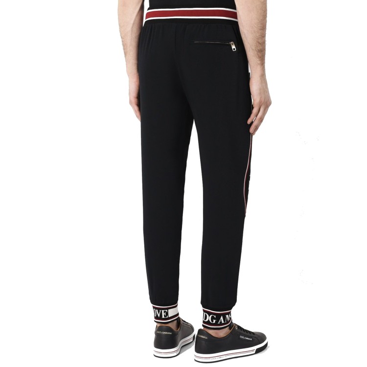 Shop Dolce & Gabbana Logo Pants In Black