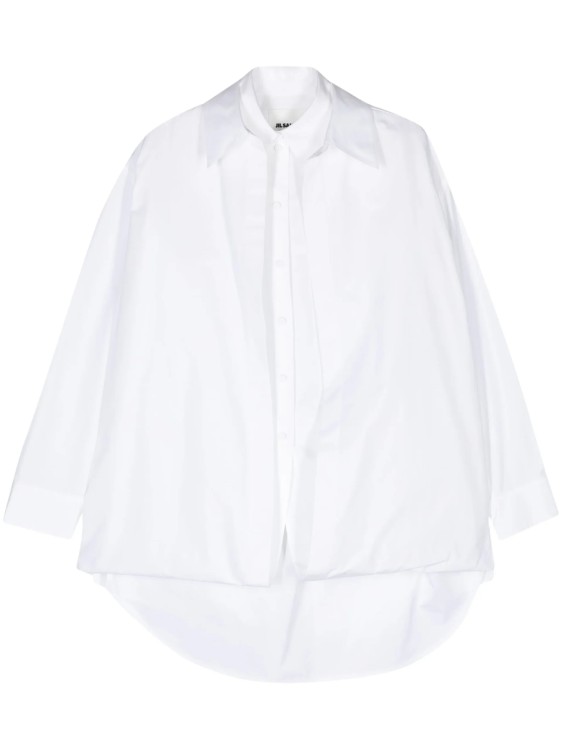 Shop Jil Sander Layered White Shirt