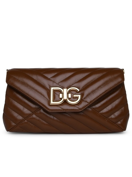 Shop Dolce & Gabbana Small Lop Shoulder Bag In Brown