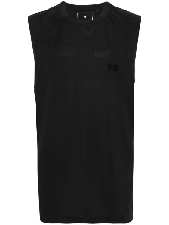 Shop Y-3 Black Logo Printed T-shirt