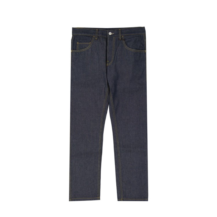 Gucci Cotton Loved Jeans In Blue