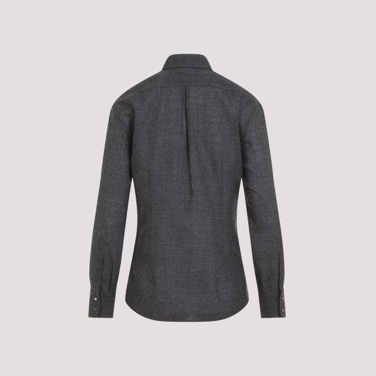 Brunello Cucinelli Shirts In Grey