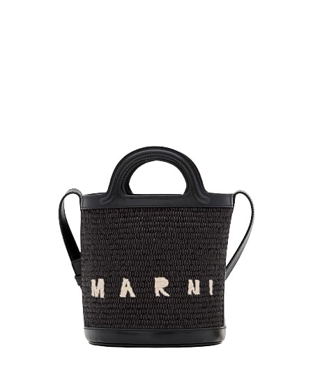 Marni Black Adjustable Shoulder Strap Bag