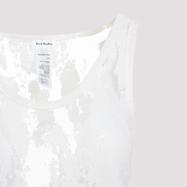 Shop Acne Studios Off White Cotton T-shirt