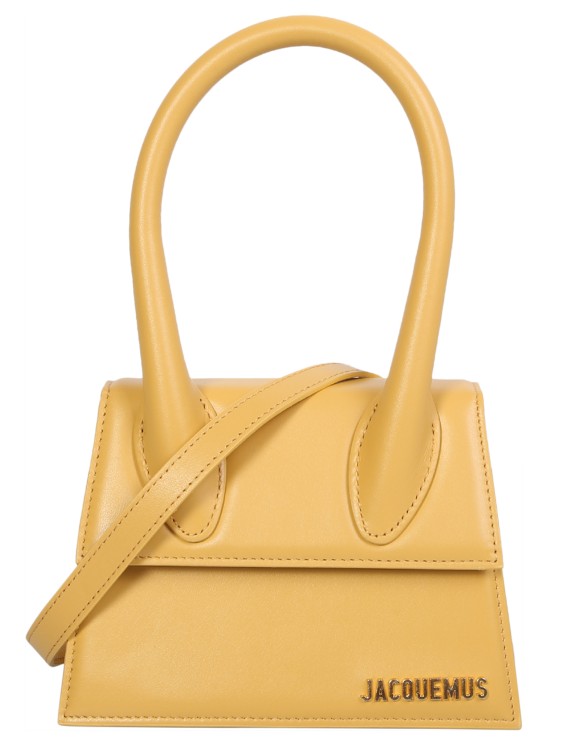 Jacquemus Yellow Single Circular Top Handle Bag