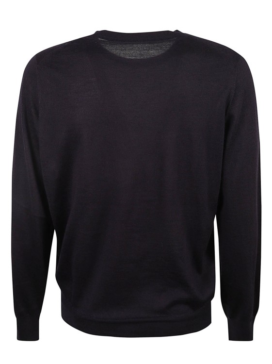Shop Brunello Cucinelli Blue Silk And Cashmere Classic Sweater In Black