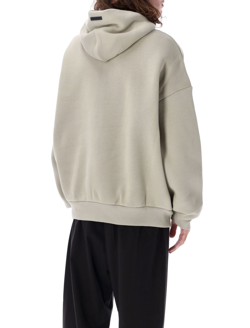 Shop Fear Of God Half Zip Hoodie In Neutrals