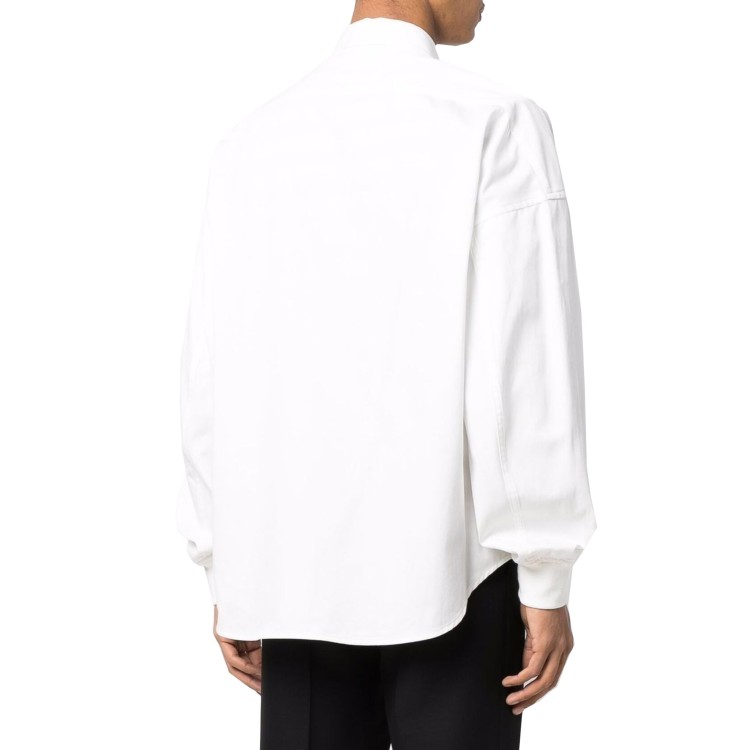 Shop Alexander Mcqueen White Skull-embroidered Shirt