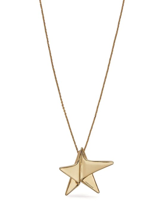 Shop Ferragamo Golden Star Necklace