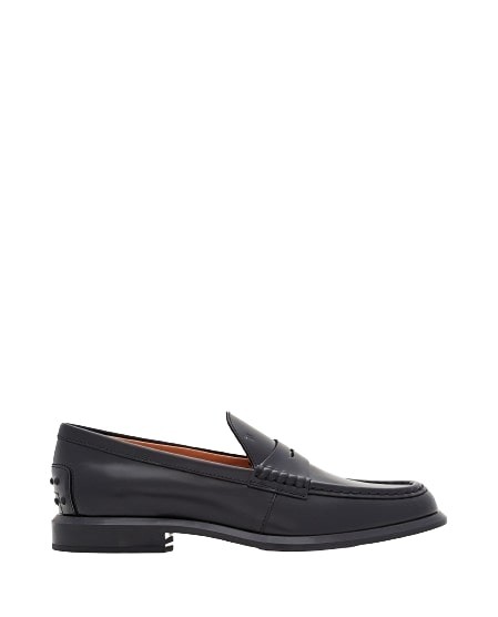 Tod's Classic Leather Loafers In Black