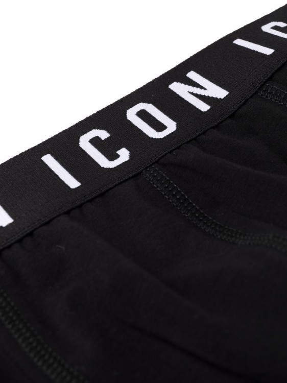 Shop Dsquared2 Icon-waistband Boxer Shorts In Black