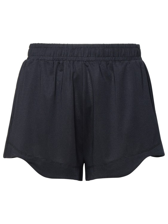 Shop Ganni Active' Shorts In Black Recycled Polyester Blend