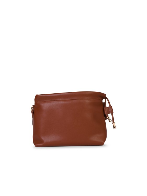 Shop Apc Small 'ninon' Crossbody Bag In Hazelnut Eco-leather In Red