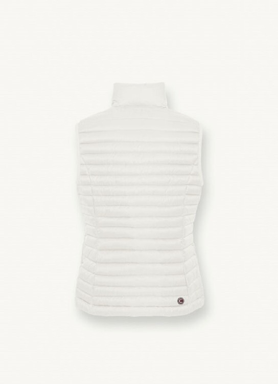 Shop Colmar Originals White Sleeveless Padded Jacket