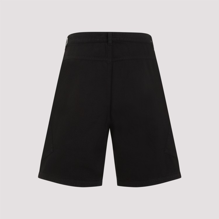 Shop Jacquemus Black Cotton Le Shorts Marrone