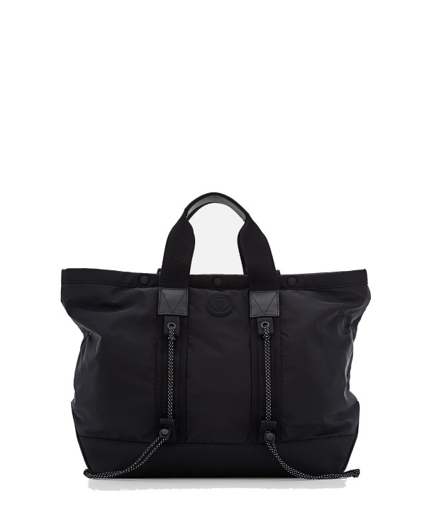 Shop Moncler Tech Tote Bag In Black